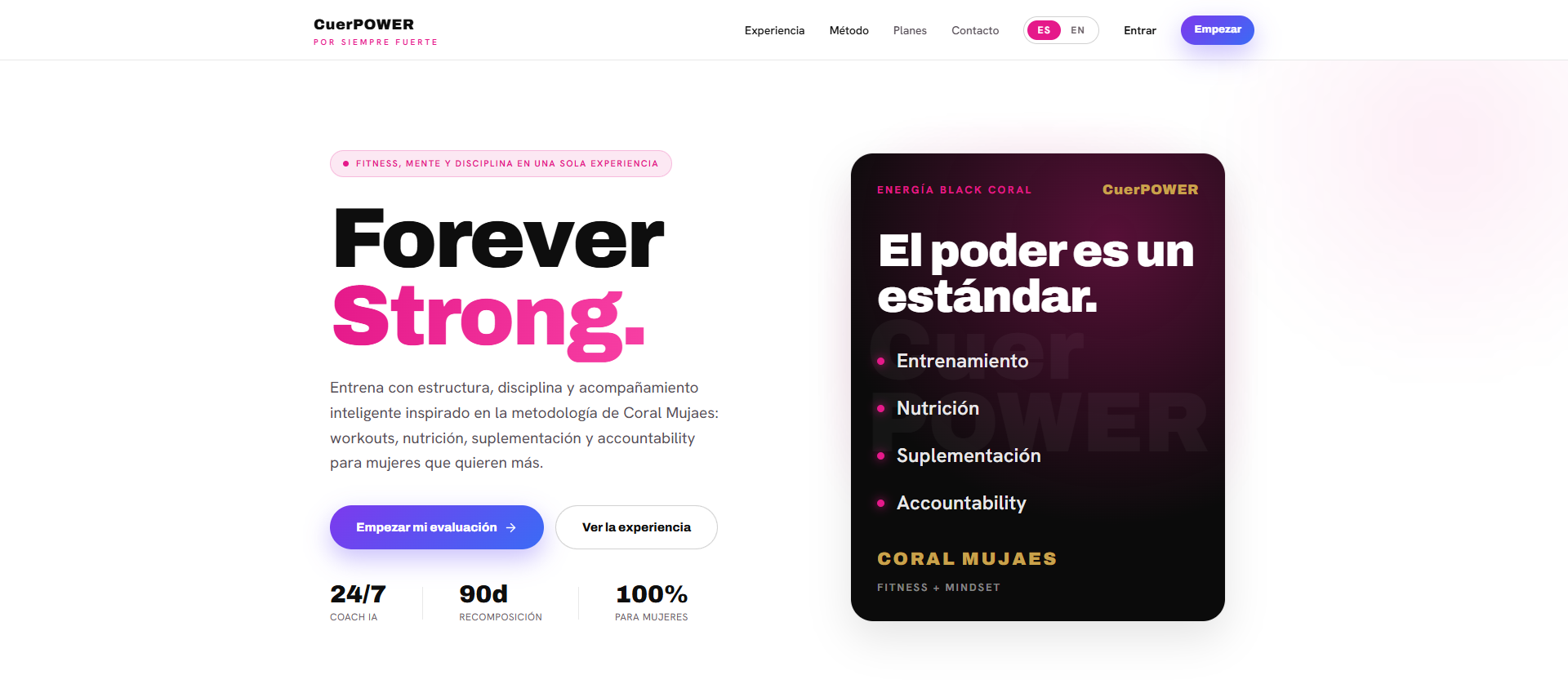 CuerPOWER project interface